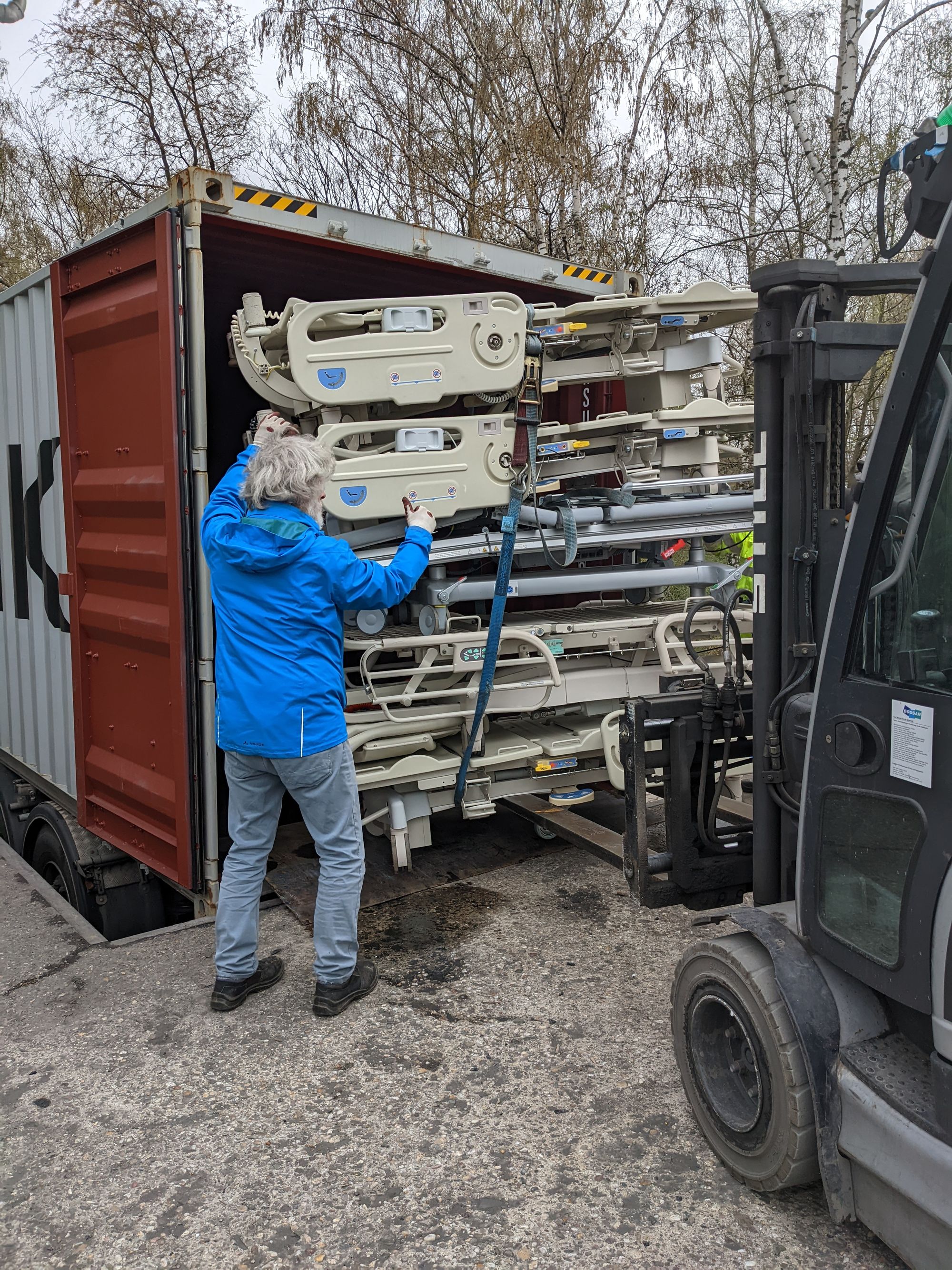 Ein EliOra Container geht auf Reisen