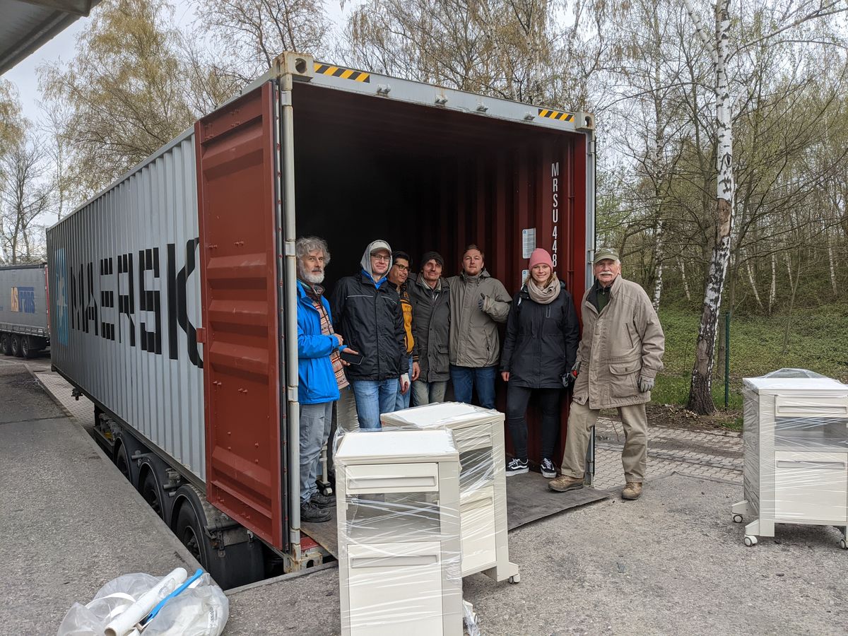 Ein EliOra Container geht auf Reisen