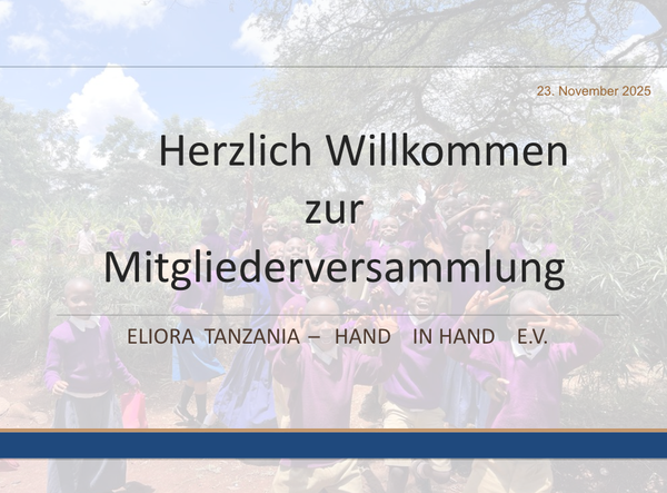 Mitgliederversammlung, 23.11.2025